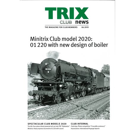 Trix CLUB62019 Trix Club 06/2019, magasin från Trix, 23 sidor i färg, engelska