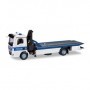 Herpa 095181 MAN TGM flatbed tow vehicle with crane "Berlin Tactical units of the police"