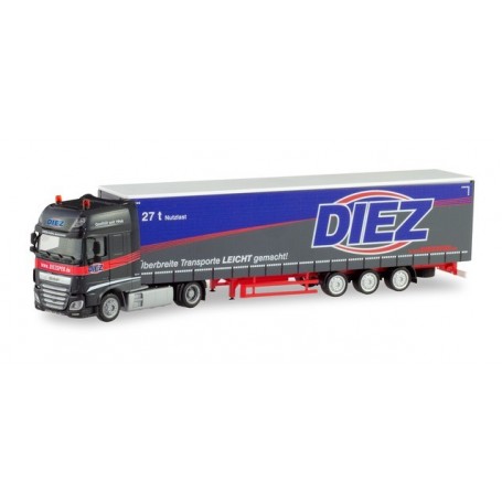 Herpa 311274 DAF XF SSC lowliner semitrailer "Spedition Diez"