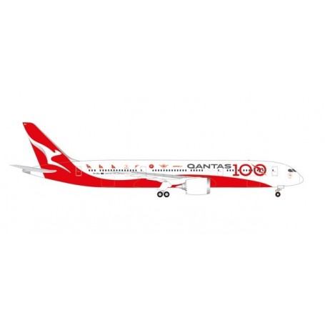 Herpa Wings 570756 Flygplan Qantas Boeing 787-9 Dreamliner - 100th Anniversary "Longreach"