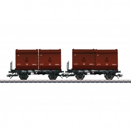 Trix 24175 2 Tubs Coking Coal Tub Transport Car Set