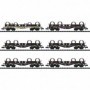 Trix 15080 Coil Transport Freight Car Set