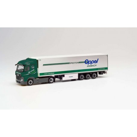 Herpa 311663 Mercedes-Benz Actros Streamspace 2.5 `18 semitrailer´"Oppel Ansbach"