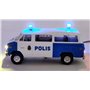 Bicyc Led 90120-2LED Chevrolet Van SDA 102 "Polis Stockholm" med bromsljus och strålkastare och blinkande blåljus