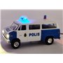 Bicyc Led 90120-3LED Chevrolet Van SDA 102 "Polis Stockholm" med bromsljus och strålkastare och blinkande blåljusbalk