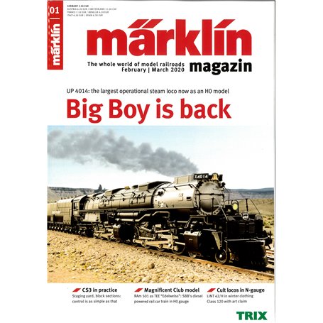 Märklin 345096 Märklin Magazin 1/2020 Engelska
