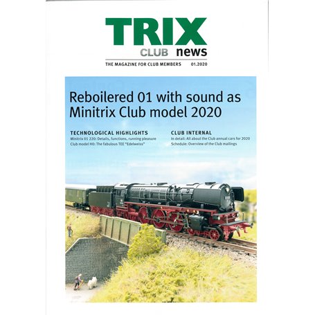 Trix CLUB12020 Trix Club 01/2020, magasin från Trix, 23 sidor i färg, Engelska