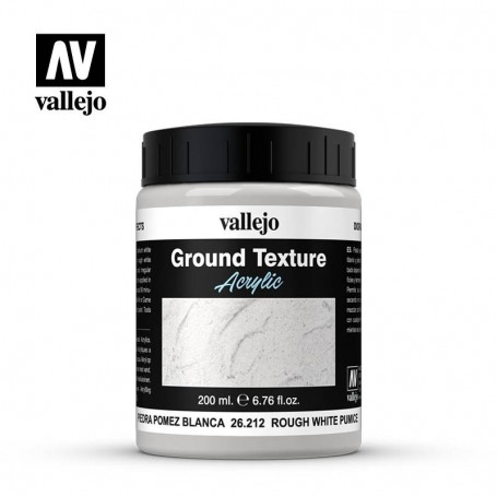 Vallejo 26212 Rough White Pumice Diorama Effects, 200 ml