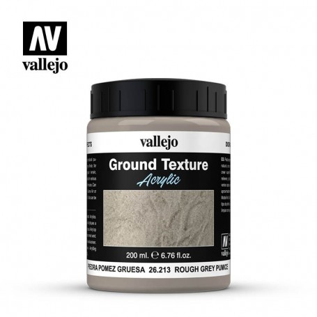 Vallejo 26213 Rough Grey Pumice Pumice Diorama Effects, 200 ml