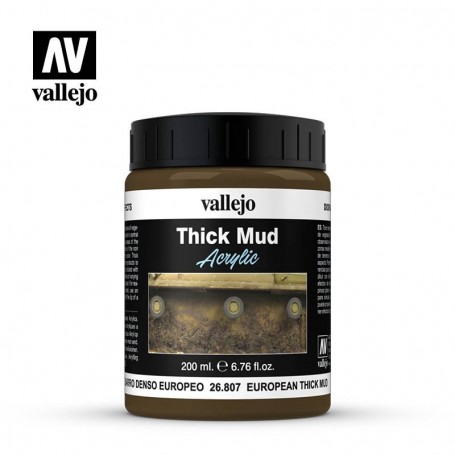 Vallejo 26807 European Mud Diorama Effects, 200 ml