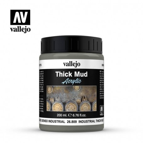 Vallejo 26809 Industrial Mud Diorama Effects, 200 ml