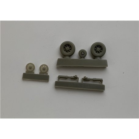 Pilot Replicas 48R015 1/48 scale Main and nose wheel set incl landing gear, for J29 Tunnan