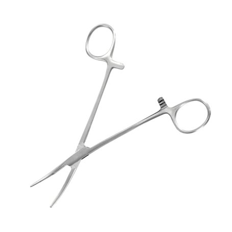 Model Craft PCL5046 Curved Locking Forceps Jaws (Serrated) (150mm)