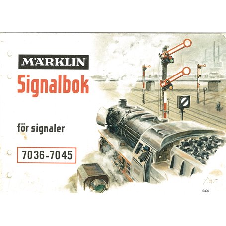 Märklin 0305 Signalbok för signaler 7036-7045