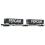 Roco 76435 Containervagn Sdggmrs/T2000 AAE "Fercam"