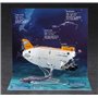 Hasegawa 52236 Ubåt Manned Research Submersible Shinkai 6500 Seabed Diorama Set