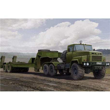 Hobby Boss 85523 Russian KrAZ-260B Tractor with MAZ/ChMZAP-5247G semitrailer