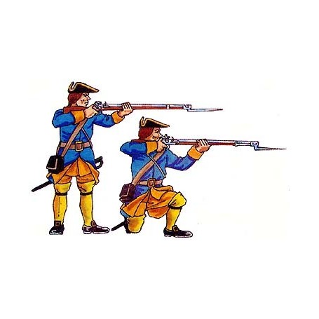 Prince August 901 Karoliner, Musketörer 2 st, 40mm höga