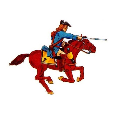 Prince August 931 Karoliner, Kavallerist, 40mm höga