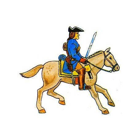 Prince August 935 Karoliner, Kavallerist, 40mm höga
