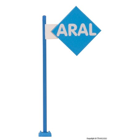 Viessmann 1376 ARAL sign with LED lighting