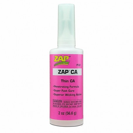 ZAP PT07 ZAP CA Superlim Pink Label, tunnflytande, 2 oz, 56.6 gram
