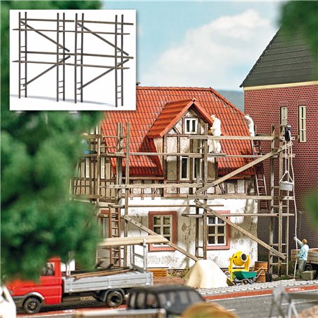 Busch 1372 Wooden scaffolding