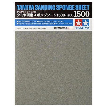 Tamiya 87150 Tamiya Sanding Sponge Sheet - 1500