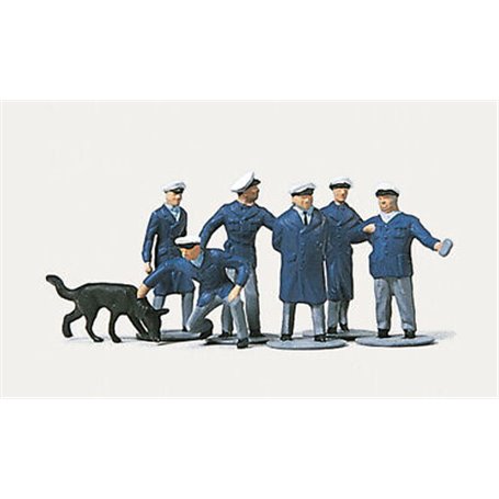 Merten N2246 Polismän med hund, 6 st