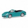 Herpa 028844-002 Porsche 911 Carrera 2 Cabrio, miami blue
