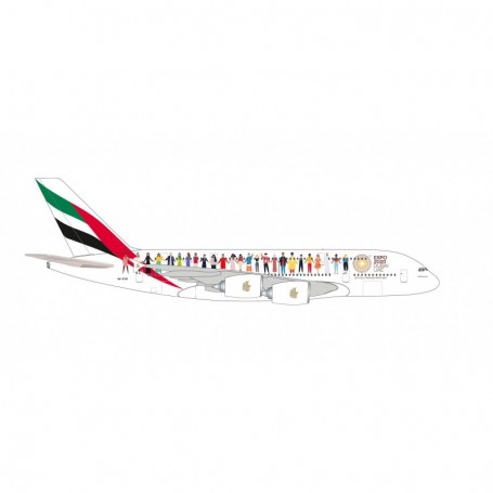 Herpa Wings 534352 Flygplan Emirates "Year of Tolerance" Airbus A380