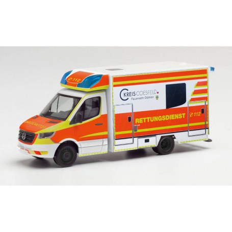 Herpa 095570 Mercedes-Benz Sprinter 18 Fahrtec ambulance Rettungsdienst Dülmen
