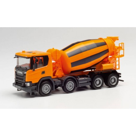Herpa 312424 Scania CG 17 concret mixer 4-axle, communal orange