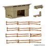 Vollmer 47716 Cattle shelter with fence