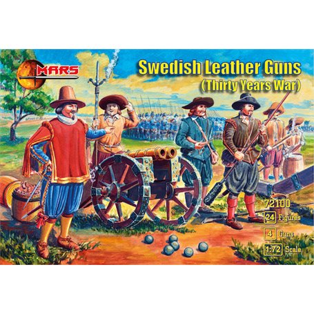 Mars 72100 Figurer Swedish Leather guns (Thirty Years War/TYW)