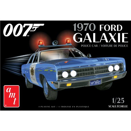 AMT 1172 Ford Galaxie Police Car 1970 "James Bond"