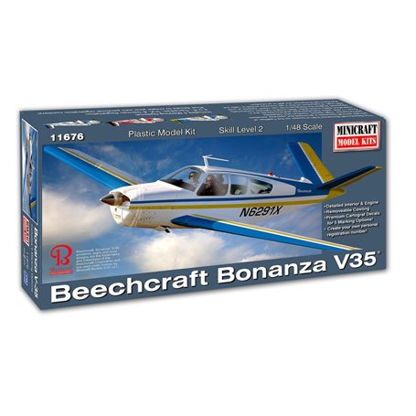 Minicraft 11676 Flygplan Beechcraft Bonanza V35