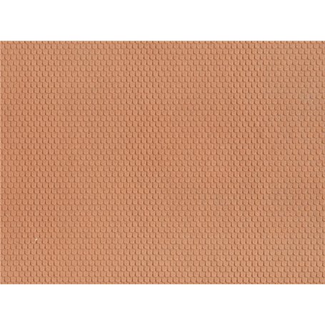 Noch 60360 Plain Tile, red, 28 x 10 cm