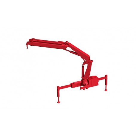 Herpa 054126 Hiab X-HIPRO 232-E3 loading crane with hook, red