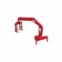 Herpa 054133 Hiab X-HIPRO 232-E3 loading crane with pallet fork, red
