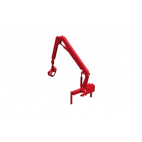 Herpa 054157 Hiab X-HIPRO 232-E3 loading crane for timber trucks, red