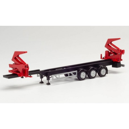 Herpa 076982 Hammar Container side loader trailer, black