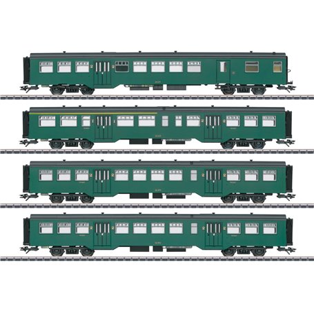 Märklin 43546 Vagnsset med 4 personvagnar typ SNCB/NMBS