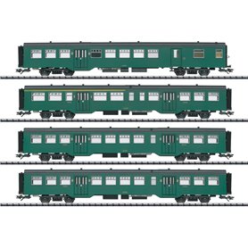 Trix 23221 Vagnsset med 4 personvagnar typ SNCB/NMBS