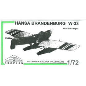 Broplan MS71 Flygplan Brandenburg W-33 Mercedes Engine