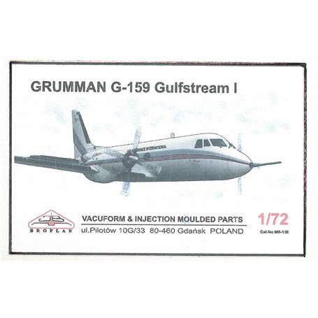 Broplan MS136 Flygplan Grumman G-159 Gulfstream I