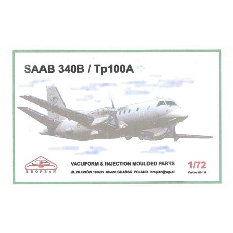 Broplan MS118 Flygplan SAAB 340B / Tp100A