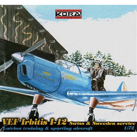 Kora Models 72112 Flygplan VEF Irbitis I-12 Swiss and Swedish service