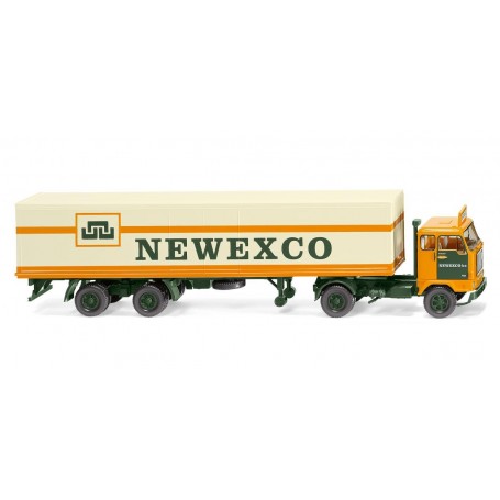 Wiking 54202 Box semi-trailer (Volvo F88) "Newexco"