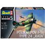 Revell 03914 Flygplan Rata Polikarpov I-16 Type 24" Rata"